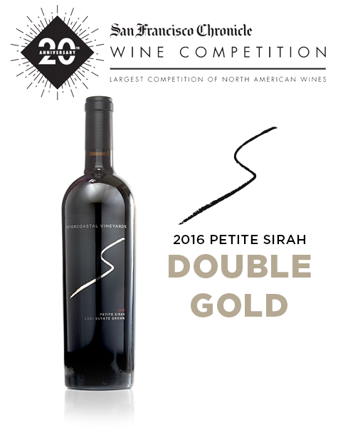 2016 Intercoastal Vineyards Petite Sirah receives Double Gold at the 2020 San Francisco Chronicle Wine Competition