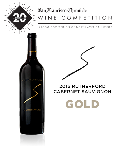 2016 Intercoastal Vineyards Rutherford Cabernet Sauvignon Awarded Gold by San Francisco Chronicle Wine Competition