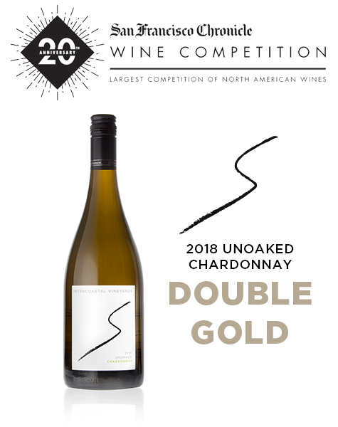 2018 Intercoastal Vineyards Unoaked Chardonnay wins Double Gold at San Francisco Chronicle Wine Competition