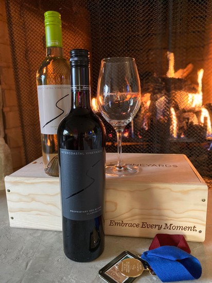 Picture of Intercoastal Wines by fireplace